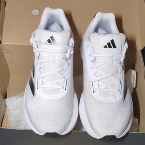 Authentic Adidas Duramo SL Size 11 White and Black Running Shoes NOW ONLY $45